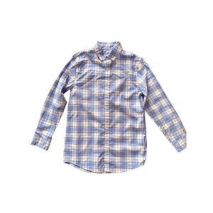 NWOT Boys Vineyard Vines blue plaid button up size S